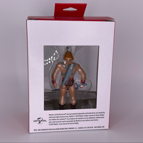 Hallmark 2021 Masters Of The Universe MOTU He-Man Red Box Christmas Ornament - Picture 3 of 4